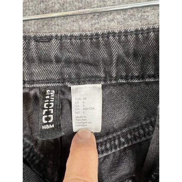 Divided H&M Straight Leg Jeans SIZE: 6 BLack - Picture 5 of 8